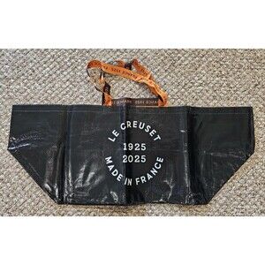 Le Creuset 1925 - 2025 Made In France Commemorative Reusable Black Shopping Bag